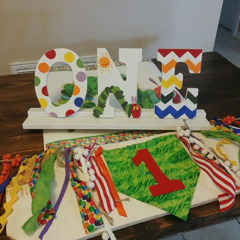 Very hungry caterpillar 1st birthday supplies